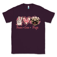Peace Love Pugs Classic Tee | Teevron
