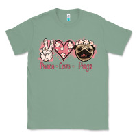 Sage Peace Love Pugs Classic Tee - Jasminsmagicworld