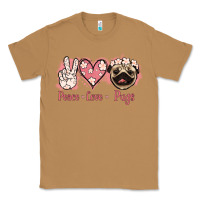 Toasted Coconut Peace Love Pugs Classic Tee - Jasminsmagicworld