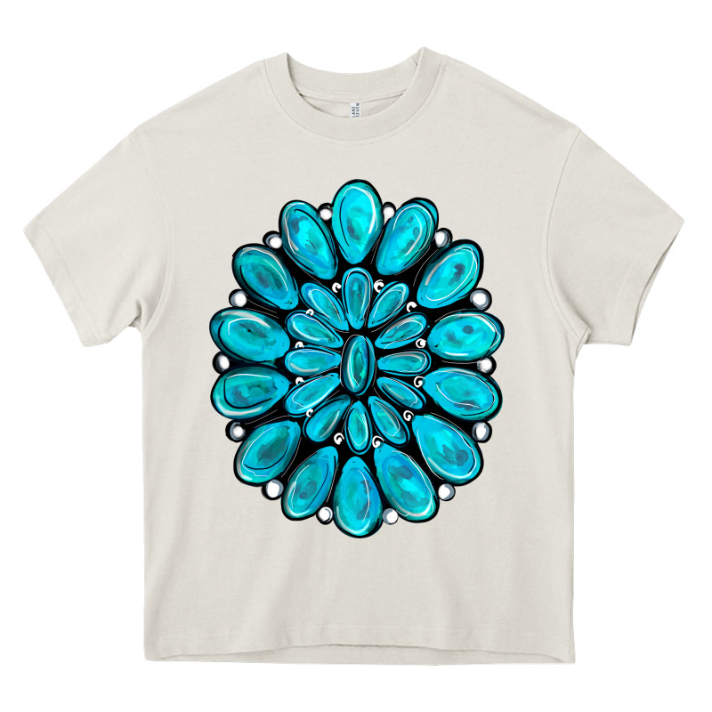 Turquoise Gemstone Jewelny Heavy Core Tee by RanaPortraitStore | Teevron