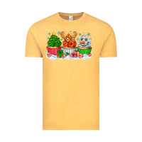 Vintage Mustard festive christmas cupcakes Vintage Tee - CowhideDigitalArt