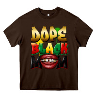 Chocolate Brown dope black mom Heavy Core Tee - FaDigitalArtStudio