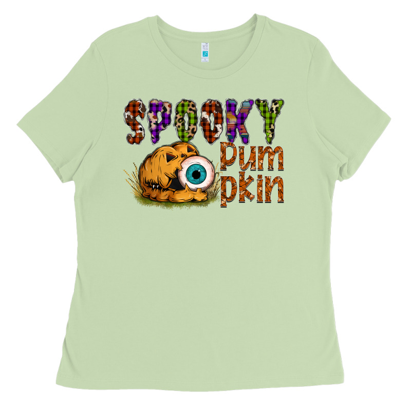 Spooky Pumpkin Ladies Tee by SublimationCraftShop | Teevron