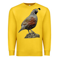 Lemon California Quail Bird Premium Sweatshirt - RanaPortraitStore