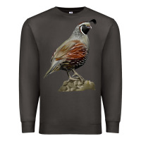 Smoke California Quail Bird Premium Sweatshirt - RanaPortraitStore