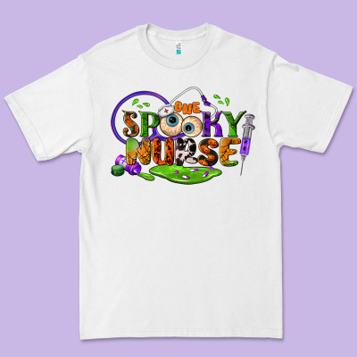 One Spooky Nurse Premium Tee Designed By Bundleandbundleshop
