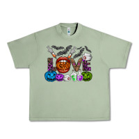Oil Green love  halloween Urban Heavy Tee - CowhideDigitalArt