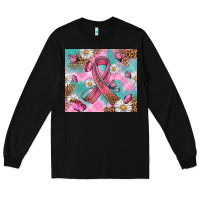 Black Breast Cancer Ribbon Stethoscope Long Sleeve Tee - Artiststas