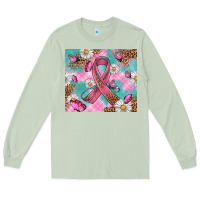 Matcha Breast Cancer Ribbon Stethoscope Long Sleeve Tee - Artiststas