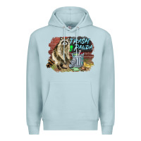 Blue Mist raccoon trash panda Premium Hoodie - BarkalooDesign