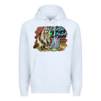 White raccoon trash panda Premium Hoodie - BarkalooDesign