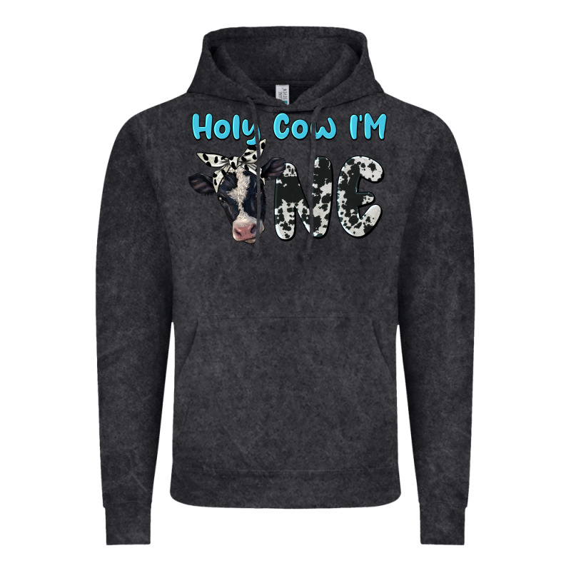 Holy Cow I'm One Vintage Hoodie by BarkalooDesign | Teevron