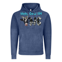 Vintage Denim holy cow i'm one Vintage Hoodie - BarkalooDesign
