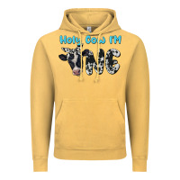 Vintage Mustard holy cow i'm one Vintage Hoodie - BarkalooDesign