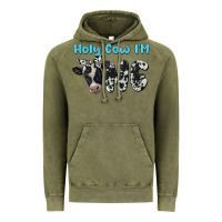 Vintage Olive holy cow i'm one Vintage Hoodie - BarkalooDesign
