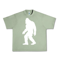 Oil Green bigfoot walking silhouette Urban Heavy Tee - artisFamous