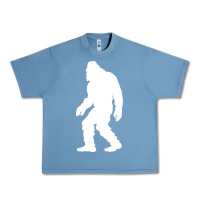 Pebble Blue bigfoot walking silhouette Urban Heavy Tee - artisFamous