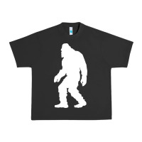 Pigment Black bigfoot walking silhouette Urban Heavy Tee - artisFamous