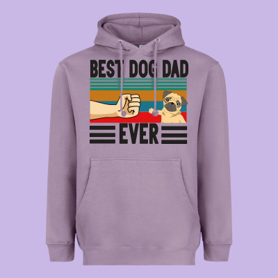 Best Dog Dad Ever Heavyweight Hoodie Designed By Bettercallsaul