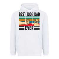 White Best Dog Dad Ever Heavyweight Hoodie - Bettercallsaul