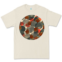 Bone african fabric pattern round earrings 5 Premium Tee - BundleAndBundleShop