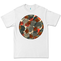 White african fabric pattern round earrings 5 Premium Tee - BundleAndBundleShop