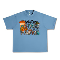 Pebble Blue whatever spices your pumpkin Urban Heavy Tee - CowhideDigitalArt