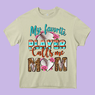 My Favorite Player Calls Me Mom Heavy Core Tee Designed By Bundleandbundleshop