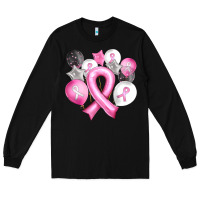 Black Balloons cancer ribbon Long Sleeve Tee - Artiststas