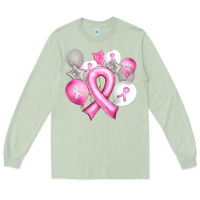 Matcha Balloons cancer ribbon Long Sleeve Tee - Artiststas