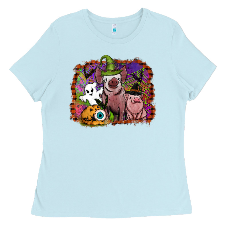 Halloween Pigs Ladies Tee by SublimationCraftShop | Teevron