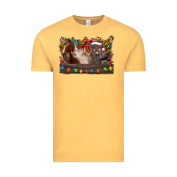 Vintage Mustard festive farmyard gathering Vintage Tee - CowhideDigitalArt