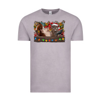Vintage Zinc festive farmyard gathering Vintage Tee - CowhideDigitalArt