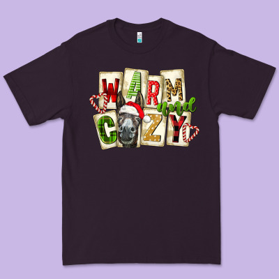 Warm And Cozy Donkey Premium Tee Designed By Fadigitalartstudio