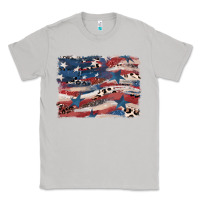 Moon Dust Leopard glitter American flag Classic Tee - FaDigitalArtStudio