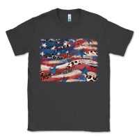 Smoke Leopard glitter American flag Classic Tee - FaDigitalArtStudio