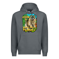 Rock raccoon home is where the trash is Premium Hoodie - BarkalooDesign