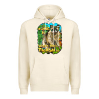 Tofu raccoon home is where the trash is Premium Hoodie - BarkalooDesign