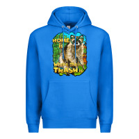 True Royal raccoon home is where the trash is Premium Hoodie - BarkalooDesign