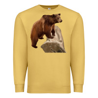 Antique Gold California Grizzly Bear Premium Sweatshirt - RanaPortraitStore