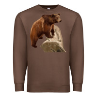 Chestnut California Grizzly Bear Premium Sweatshirt - RanaPortraitStore