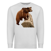 Dove Grey California Grizzly Bear Premium Sweatshirt - RanaPortraitStore