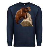 Navy California Grizzly Bear Premium Sweatshirt - RanaPortraitStore