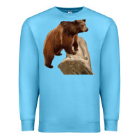 Ocean Blue California Grizzly Bear Premium Sweatshirt - RanaPortraitStore