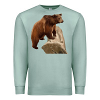 Seafoam California Grizzly Bear Premium Sweatshirt - RanaPortraitStore