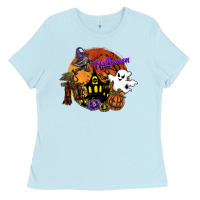 Baby Blue halloween Ladies Tee - SublimationCraftShop
