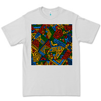 Dove Grey african geometric seamless pattern Premium Tee - BundleAndBundleShop