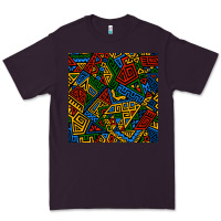 Plum african geometric seamless pattern Premium Tee - BundleAndBundleShop