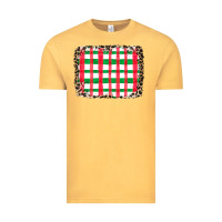 Vintage Mustard Christmas Pattern Vintage Tee - CowhideDigitalArt