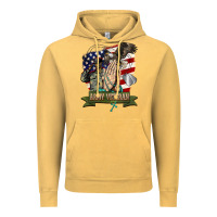 Vintage Mustard army veteran  pray Vintage Hoodie - BarkalooDesign
